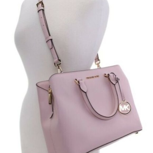 NWT MICHAEL KORS LG SAVANNAH SATCHEL BLOSSOM - Picture 3 of 4